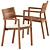 Tribu KOS: Stylish Armchair and Teak Table 3D model small image 4