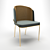 Sleek Contemporary Chair 3D model small image 1