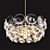 Sleek Glass Disc Chandelier 3D model small image 2