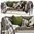 Modern and Stylish West Elm Floyd Sofa 3D model small image 1