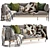 Modern and Stylish West Elm Floyd Sofa 3D model small image 2