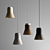 Sleek Birch Pendant Lamp 3D model small image 1