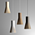 Sleek Birch Pendant Lamp 3D model small image 1