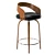 Ergonomic Metal Bar Stool 3D model small image 6