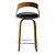 Ergonomic Metal Bar Stool 3D model small image 7