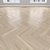 Light Oak Parquet: Herringbone, Linear & Chevron 3D model small image 3