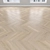 Light Oak Parquet: Herringbone, Linear & Chevron 3D model small image 4