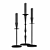 Elegant Set of 3 Metal Candlesticks 3D model small image 2