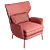 Navy Velvet Armchair: Comfortable and Stylish 3D model small image 5