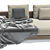 Curved Elegance: Minotti Daniels Sofa 3D model small image 2