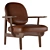 Fred JH97 Lounge Chair | Sleek and Stylish Comfort 3D model small image 1