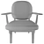 Fred JH97 Lounge Chair | Sleek and Stylish Comfort 3D model small image 5