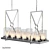 Summit Stainless Steel Chandelier 3D model small image 1