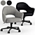 Elegant Saarinen Swivel Armchair 3D model small image 1