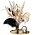 Title: Black Feather Bouquet: Dried Floral Elegance 3D model small image 1