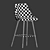 Elegant Eichholtz Cedro Barstool 3D model small image 3