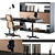 Executive Office Furniture Set 3D model small image 1