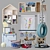 Kids Room Decor Set 3D model small image 1