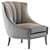 Elegant Heritage Armchair 3D model small image 5