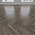 Vintage Oak Parquet: Herringbone, Linear, Chevron 3D model small image 3