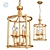 Elegant Vintage Chandelier 3D model small image 1