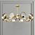 Elegant Golden ISTAN Chandelier 3D model small image 4