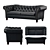 Classic Chesterfield Sofa 3D model small image 1