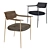 Modern Ella Dining Chair 3D model small image 1