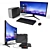 Ultimate Gaming Bundle: Monitor, PC, Mouse, Keyboard 3D model small image 1