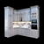 Modern Classic Kitchen: Timeless Elegance 3D model small image 1