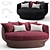 Giorgetti All Around Loung: The Perfect Lounging Companion 3D model small image 1