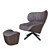 Elegant TABANO Armchair 3D model small image 1