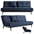 Versatile Splitback Sofa 3D model small image 1