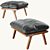 Luxury Leather Footstool: de Sede DS-531 3D model small image 1