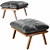 Luxury Leather Footstool: de Sede DS-531 3D model small image 3