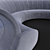 Sculptural Circle Sofa: Eclipse by Desforma 3D model small image 3