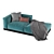 Urbanfun Caring Stripes Sofa 3D model small image 2