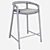 Manutti Solid Barstool - Stylish and Durable 3D model small image 2