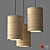 Sleek Cylindrical Pendant Light 3D model small image 2