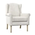 Cozy Comfort Jaxx Wingback Chair 3D model small image 2