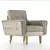Modern Comfort: Harvey Armchair 3D model small image 1