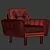 Modern Comfort: Harvey Armchair 3D model small image 2