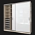 Modus MS163 Sliding Wardrobe: Narrow Profile, Elegant Design 3D model small image 2