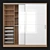 Modus MS163 Sliding Wardrobe: Narrow Profile, Elegant Design 3D model small image 6