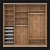 Modus MS163 Sliding Wardrobe: Narrow Profile, Elegant Design 3D model small image 9