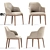 Elegant Dining Set: Poliform Sophie Chair & Calligaris Vortex Table 3D model small image 2