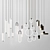 Elegant Cluster Pendant Lights 3D model small image 1