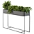 Stylish Black Box Plant Stand 3D model small image 2