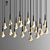 Rain Cluster Pendant Light: Stunning 14-Light Round Design 3D model small image 1