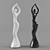 Elegant Ceramic Dancing Woman 3D model small image 2